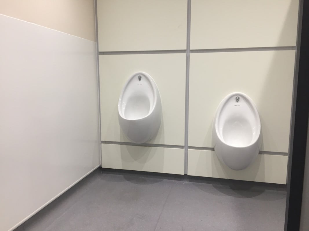 Image of refurbished mens toilets 
