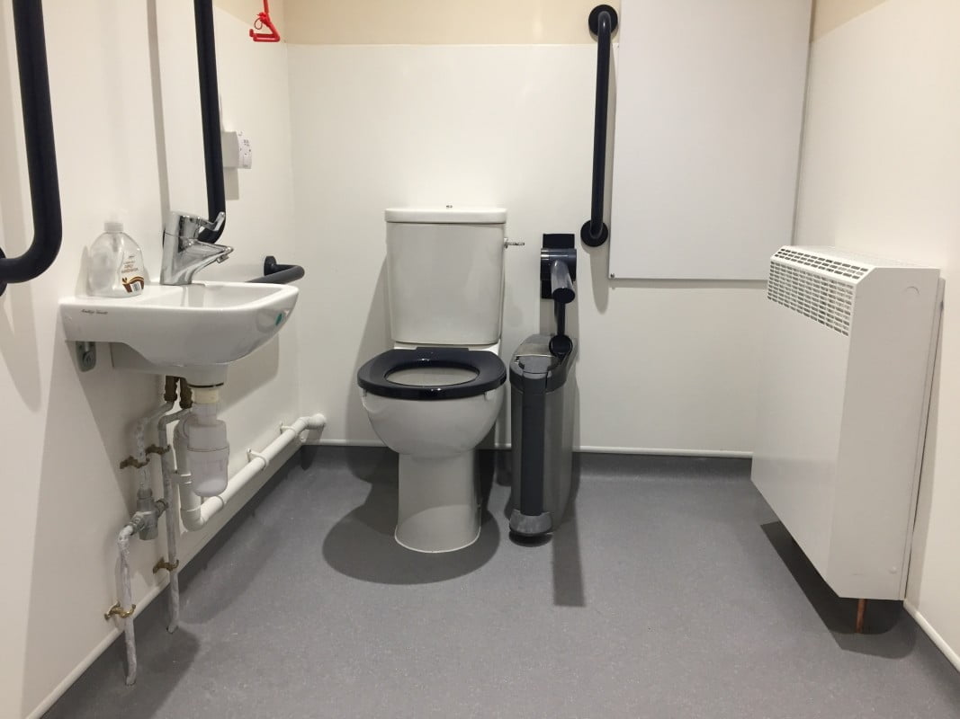 image of refurbished disabled toilet 